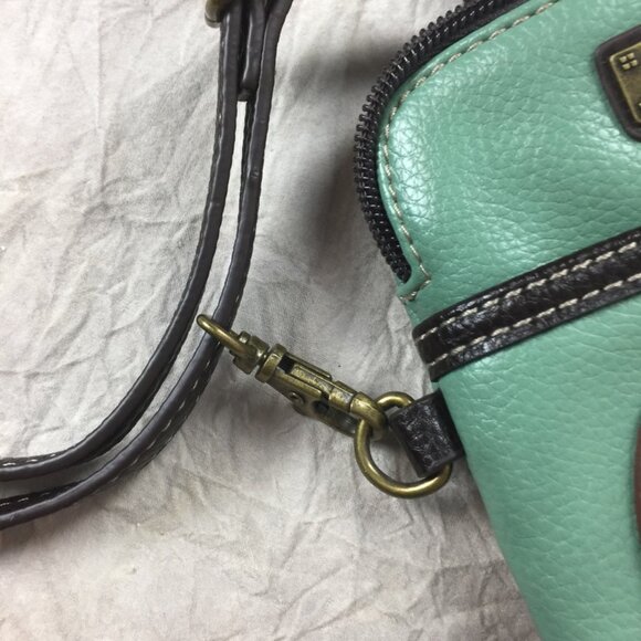 Crossbody Cell Phone Purse Chala Layered Bird Vegan Leather Adjustable Strap - Picture 9 of 11